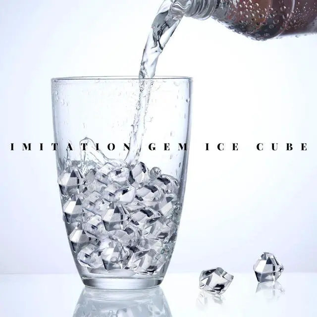 Alt view image 5 of 7 - 600PCS Fake Crushed Ice Rocks, Acrylic Diamond Crystals Fake Diamonds Plastic Clear Ice Cubes Diamond Table Scatters Acrylic Gems For Vase Fillers Home Decoration Wedding Birthday (Clear)