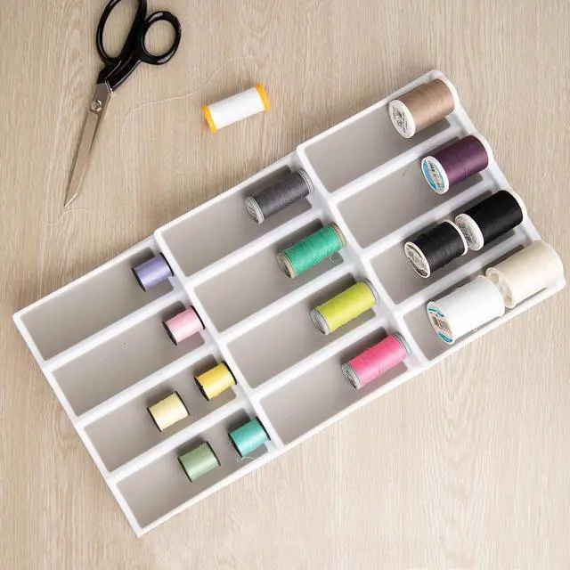 Alt view image 7 of 7 - 3 Tier Spice Drawer Organizer with Non-Skid Storage Tray for Kitchen