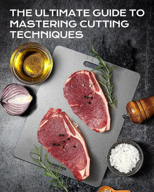 Alt view image 6 of 6 - Katori Titanium Cutting Board for Kitchen, Food Grade 100% Pure Titanium Cutting Boards for Kitchen, Non-Toxic Double-Sided Chopping Board, Dishwasher Safe, Easy to Clean 12 x 9 Inch