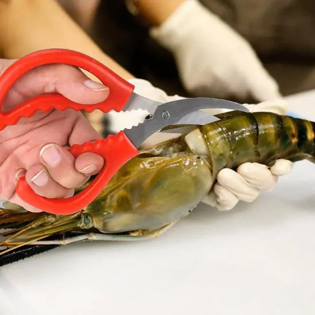Alt view image 6 of 7 - Calary 4Pcs Seafood Scissors Crab Scissors Seafood Shears Multifunctional Crab Leg Crackers and Tools
