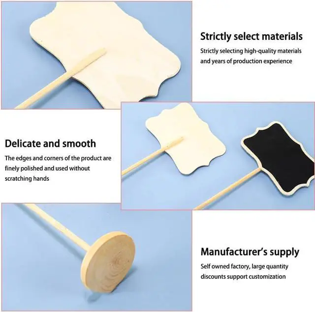 Alt view image 4 of 7 - Mini Chalkboard Signs Set of 10 Food Labels for Party Buffet Wedding Table Number Message Board Event Decoration Perfect Food Signs for Buffet and Party Decor