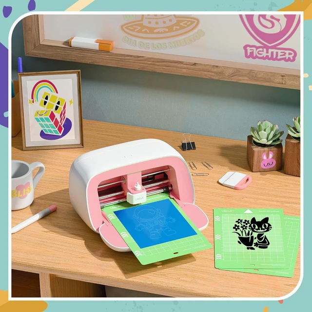 Alt view image 3 of 7 - Likcut Cutting Mat for Glee S501 Cutter, 4.5" X 6.5" Standard Adhesive Mat for DIY Crafty, 3 Packs Likcut Accessories Mats, Adhesive Sticky Green Quilting Replacement Cut Mats for Iron On, Vinyl
