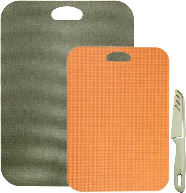 Main image of Plastic Cutting Boards for kitchen,Flexible Cutting Mats with 1 Pcs Knife
