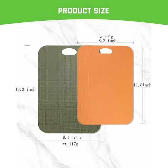 Alt view image 2 of 7 - Plastic Cutting Boards for kitchen,Flexible Cutting Mats with 1 Pcs Knife