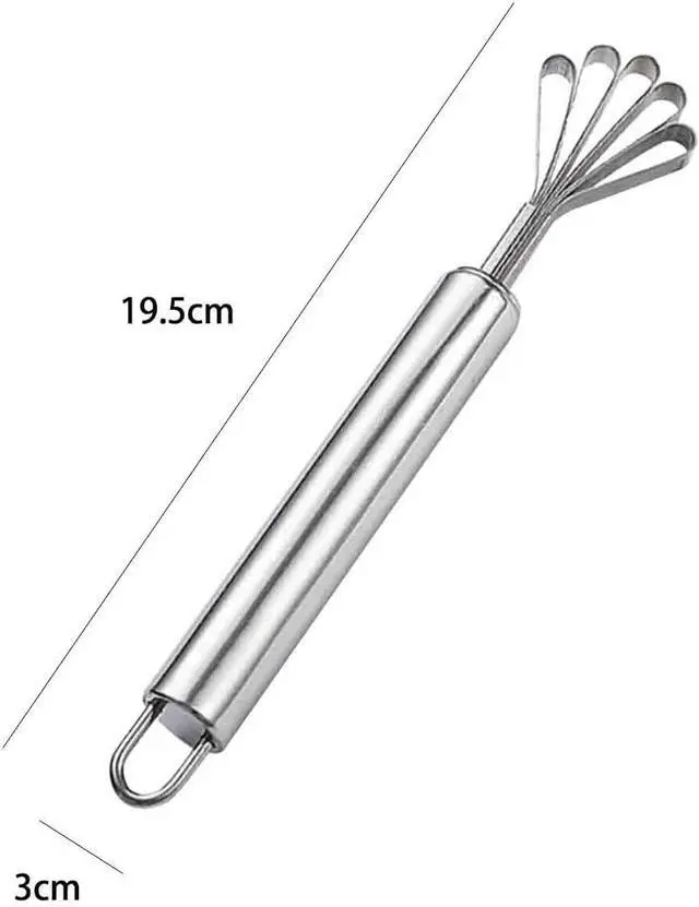 Alt view image 2 of 7 - 2 PCS Melon Craper Filipino Coconut Meat Scraper Stainless Steel Coconut Meat Scraper and Fish Scaler Remover for Kitchen Multi Purpose Melon Grater and Handy Tool Set