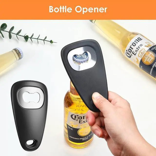 Alt view image 4 of 7 - Pisol Kitchen Unique Gadgets Set 6 Pieces, Space Saving, Cheese Grater, Bottle Opener, Fruit Vegetable Peeler, Pizza Cutter, Garlic Ginger Grinder, Herb Stripper Gift Set