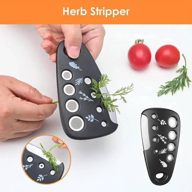 Alt view image 7 of 7 - Pisol Kitchen Unique Gadgets Set 6 Pieces, Space Saving, Cheese Grater, Bottle Opener, Fruit Vegetable Peeler, Pizza Cutter, Garlic Ginger Grinder, Herb Stripper Gift Set