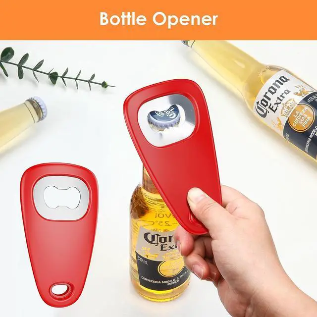 Alt view image 2 of 7 - Pisol Kitchen Unique Gadgets Set 6 Pieces, Space Saving, Cheese Grater, Bottle Opener, Fruit Vegetable Peeler, Pizza Cutter, Garlic Ginger Grinder, Herb Stripper Gift Set