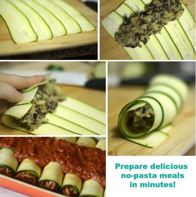 Alt view image 4 of 6 - Zittop 2 Premium Ceramic Blade Vegetable Peelers for Carrot, Potato, Zucchini, Cucumbers & Veggie Slicing, Shave Hard Cheese Easily. Thick Noodles & Fun Curls.
