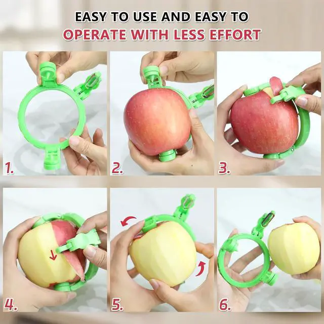 Alt view image 7 of 7 - Apple Peeler Corer Slicer All in One