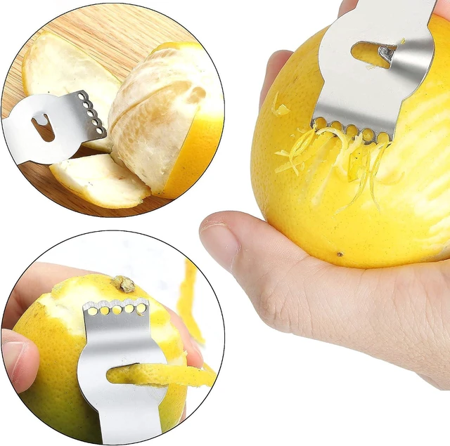 Alt view image 6 of 7 - Tongjude Stainless Steel Cheese Grater Set, Set of 5 Kitchen Grater & Peeler & Slicer, Lemon Zester with Cleaning Brush for Vegetable, Fruit, Chocolate