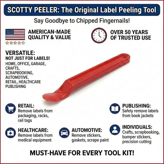 Alt view image 2 of 3 - Scotty Peeler Label & Sticker Remover - The Original (Set of 2 Blue)