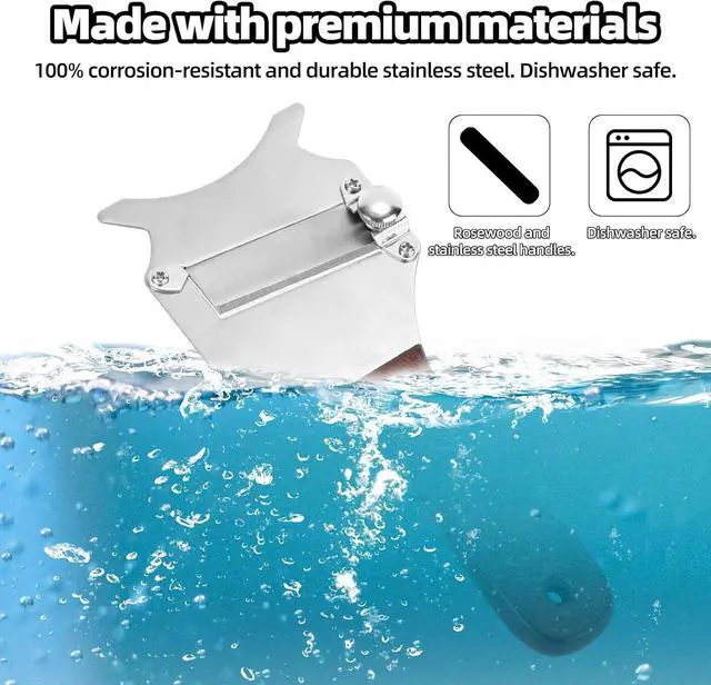 Alt view image 5 of 7 - Truffle Slicer Shaver, Stainless Steel Adjustable Thickness Truffle Grater with Wooden Handle & Hang Hole Multi-Purpose Kitchen Tool for Chocolate Garlic Cheese Mushrooms