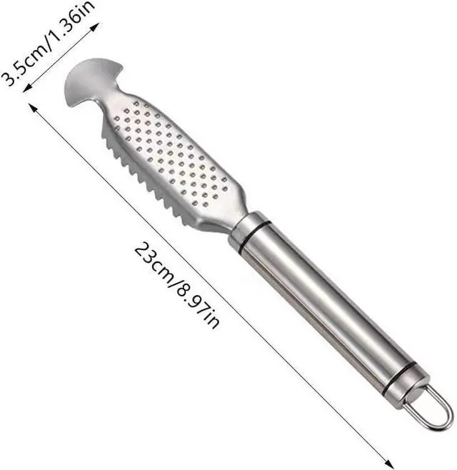 Alt view image 3 of 7 - 1Pc Fish Scales Scraping Tool,Multifunction Stainless Steel Fish Scale Knife Fish Cleaning Kit,Fish Scale Peeler,Fish Descaler Tool,Fish Scaler Remover,Fish Scaler Fish Scale Removing Tool