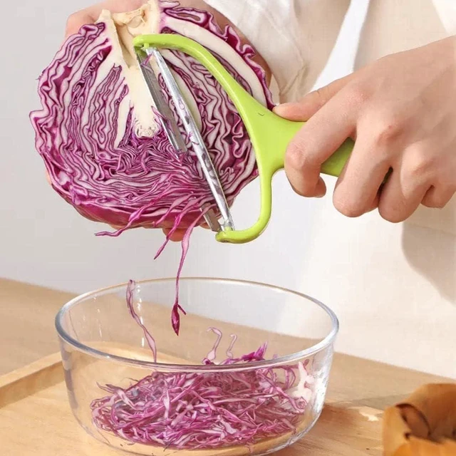 Alt view image 3 of 7 - Stainless Steel Green Cabbage Shredder & Slicer - 18 * 12cm Fruit & Vegetable Grater, Peeler & Slicer for Home & Restaurants