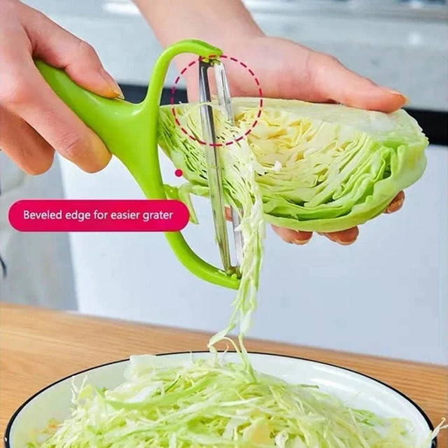 Alt view image 5 of 7 - Stainless Steel Green Cabbage Shredder & Slicer - 18 * 12cm Fruit & Vegetable Grater, Peeler & Slicer for Home & Restaurants