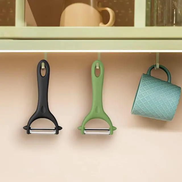 Alt view image 7 of 7 - AUAUY 2PCS Potato Peeler, Y-Shaped Swivel Vegetable Peeler, Green + Black