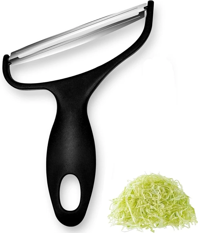 Main image of Vegetable Peeler Large Peelers for Kitchen, Y Wide Veggie Shredder for Cabbage Lettuce Julienne, Swivel Stainless Steel Blades Big Size