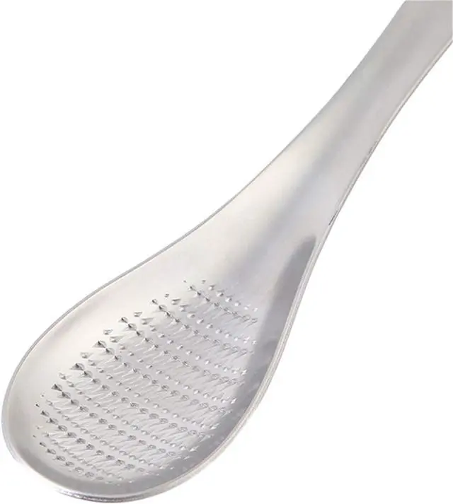 Main image of Stainless Steel Kitchen Practical Spoon Shape Fruit Mixer Ginger Grater Wasabi Garlic Grinding Tools Cheese Grater