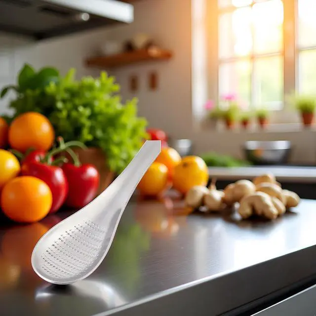 Alt view image 7 of 7 - Stainless Steel Kitchen Practical Spoon Shape Fruit Mixer Ginger Grater Wasabi Garlic Grinding Tools Cheese Grater