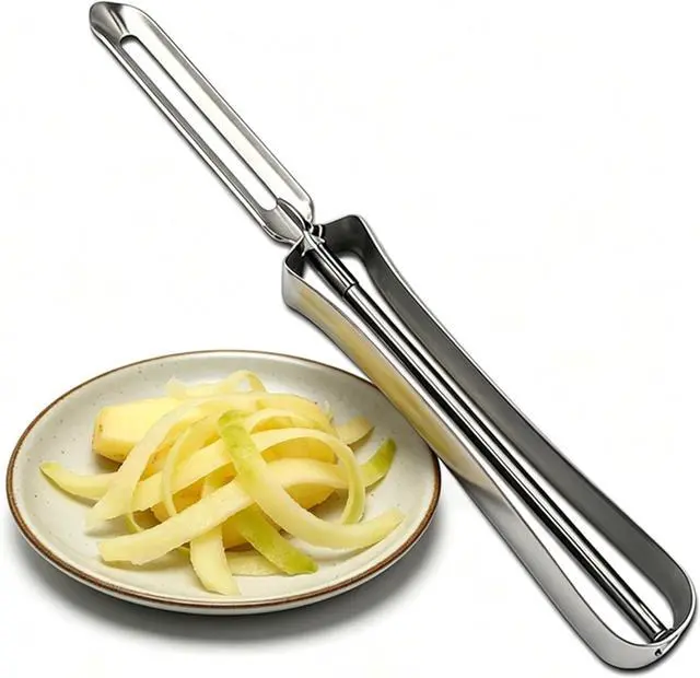 Main image of Aniso Kitchen vegetable peeler Stainless steel rotary peeler for vegetable and carrot fruitwith ergonomic safety and control handle-Dishwasher Safety