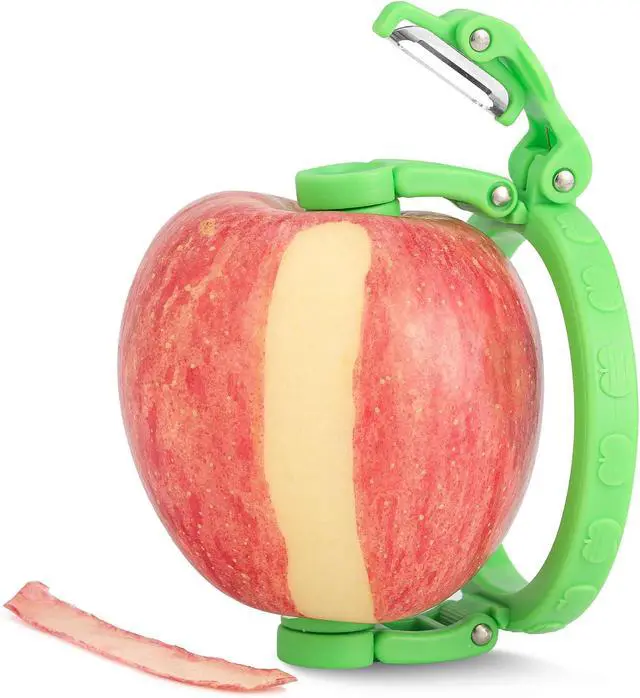 Alt view image 2 of 7 - Handheld Apple Peeler for Apple Pear YORSEEK Manual Rotating Apple Pear Peeler Zester Kitchen Gadget Apple Peeling Hand Rotation Fruit Spiralizer Peeler Machine Gift Ideas