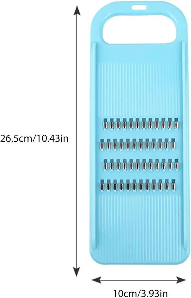 Alt view image 3 of 7 - Vegetable Slicer and Chopper, Stainless Steel Mandoline Food Slicer for Kitchen, Handheld Carrot/Cucumber Grater Slicer Shredder Tool Julienne Slicer with Hanging Hole for Cabbage, Onion