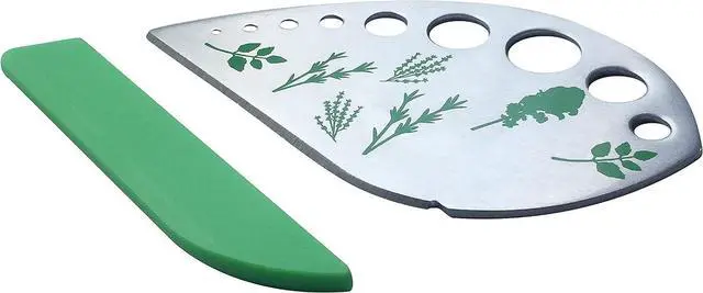 Main image of Herb Stripper Stainless Steel Kitchen Herb Leaf Stripping Tool Kitchen Gadgets for Kale, Chard, Collard Greens, Thyme, Basil, Cilantro Tool (9 holes)