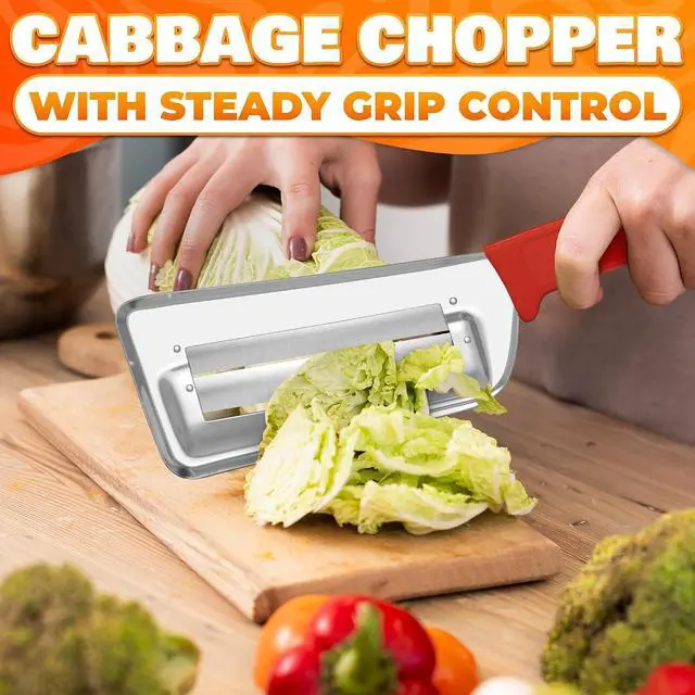 Alt view image 6 of 7 - Cabbage Shredder with Dual Blade, 11.8 Inch Stainless Steel Slicer