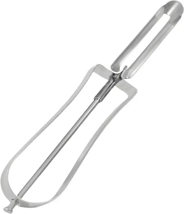 Main image of Professional Stainless Steel Peeler - Swivel Blade, Ergonomic Handle, Potato Eye Remover - Commercial Grade Vegetable Peeler for Potatoes, Carrots, Apples - Dishwasher Safe