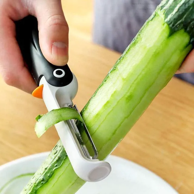 Alt view image 4 of 6 - Potato Carrot Peeler Foldable Penguin Shaped Fruit Vegetable Peelers for Kitchen
