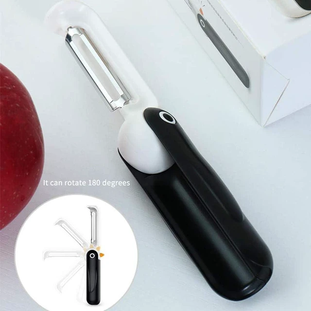 Alt view image 6 of 6 - Potato Carrot Peeler Foldable Penguin Shaped Fruit Vegetable Peelers for Kitchen