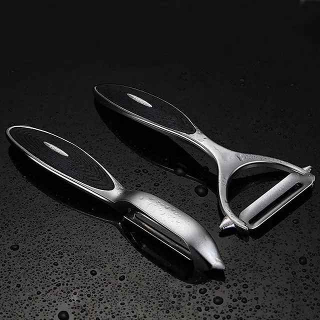 Alt view image 6 of 6 - FUHUY Vegetable, Apple Peelers for kitchen, Fruit, Carrot, Veggie, Potatoes Peeler, Y-Shaped and I-Shaped Stainless Steel Peelers, with Ergonomic Non-Slip Handle & Sharp Blade, Good Sturdy (2PCS)
