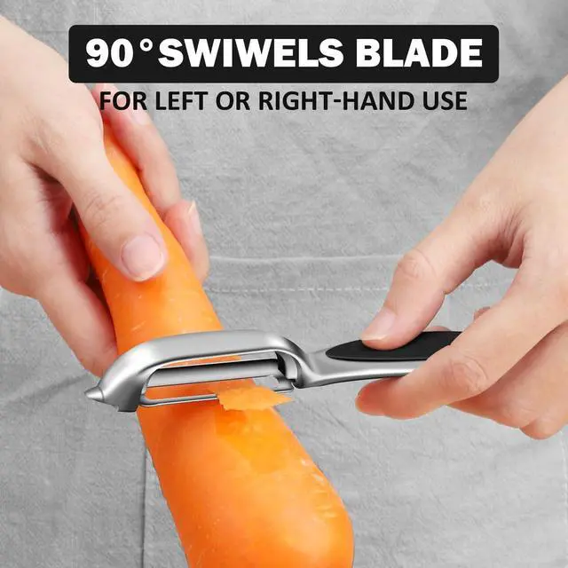 Alt view image 4 of 6 - TACGEA Vegetable Peeler for Kitchen, Potato Peelers for Fruit Straight Blade, Durable Non-Slip Handle, Set of 2