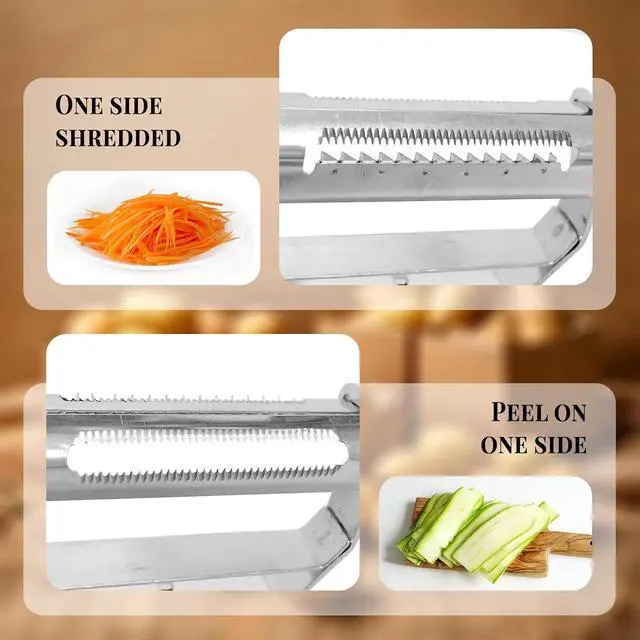 Alt view image 3 of 7 - Potato Vegetable Cabbage Peeler for Kitchen Stainless Steel Fruit Shredder
