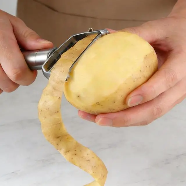 Alt view image 5 of 7 - Potato Vegetable Cabbage Peeler for Kitchen Stainless Steel Fruit Shredder