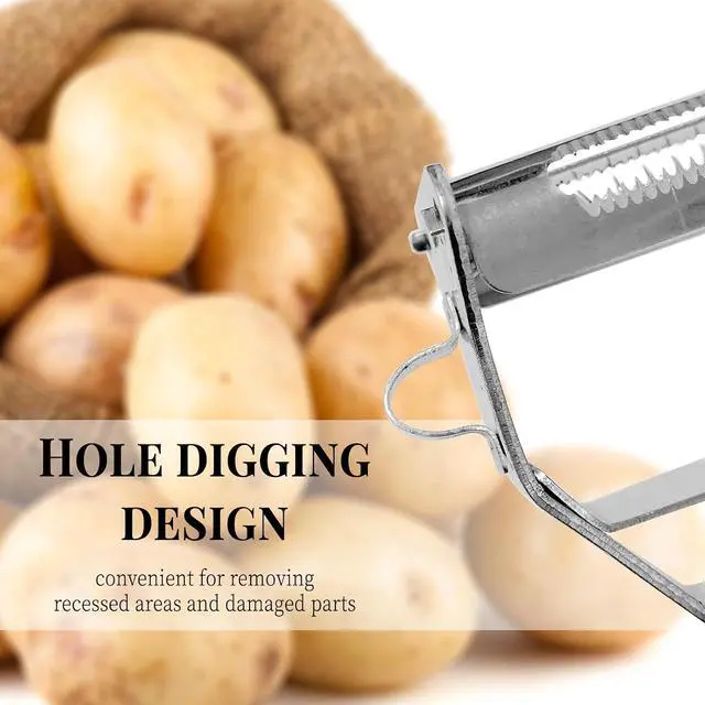 Alt view image 4 of 7 - Potato Vegetable Cabbage Peeler for Kitchen Stainless Steel Fruit Shredder