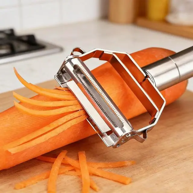 Alt view image 6 of 7 - Potato Vegetable Cabbage Peeler for Kitchen Stainless Steel Fruit Shredder
