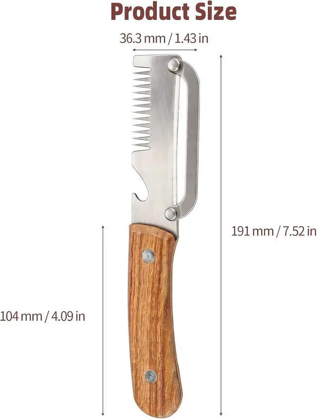 Alt view image 2 of 7 - Vegetable Peeler Julienne Peeler with Wooden Handle(2 Pack)