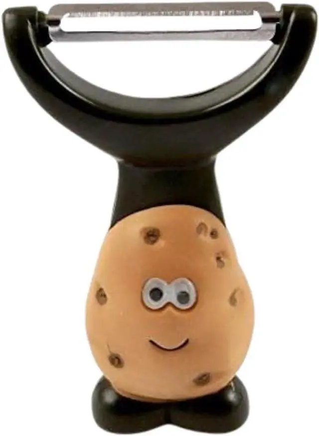 Main image of Joie Mr Potato Y-Shaped Peeler, Cute Kitchen Gadget for Vegetables and Fruit, Create Long Wide Veggie Pasta Strands, Stainless Steel Blade