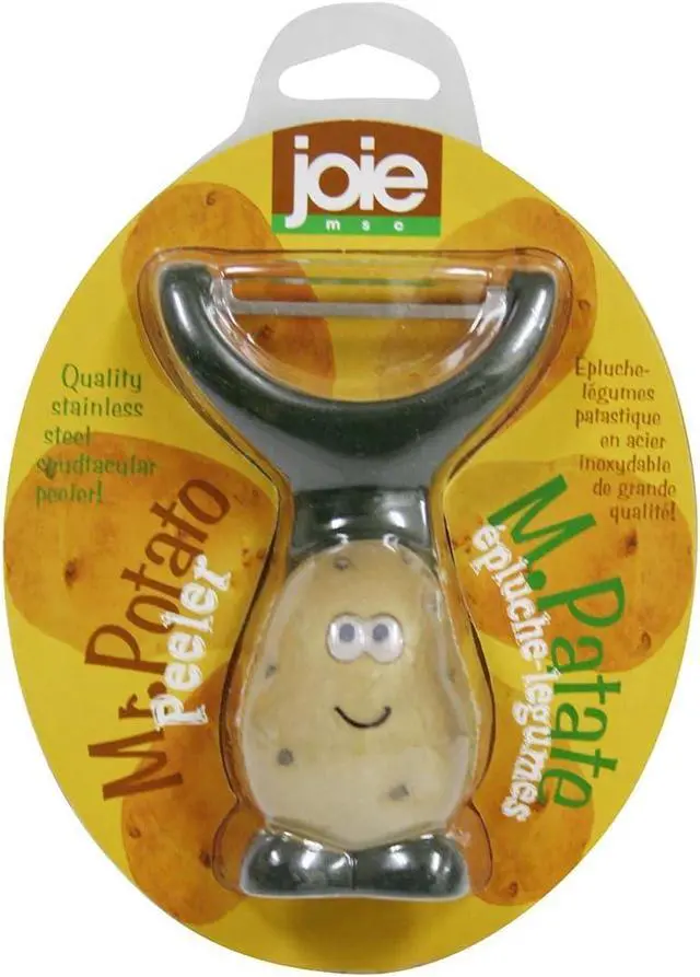 Alt view image 2 of 3 - Joie Mr Potato Y-Shaped Peeler, Cute Kitchen Gadget for Vegetables and Fruit, Create Long Wide Veggie Pasta Strands, Stainless Steel Blade