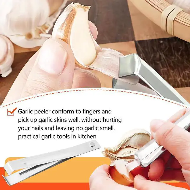 Alt view image 4 of 6 - 3PCS Garlic Peeler Clips, Garlic Skin Remover, Avoid Smell on Hands