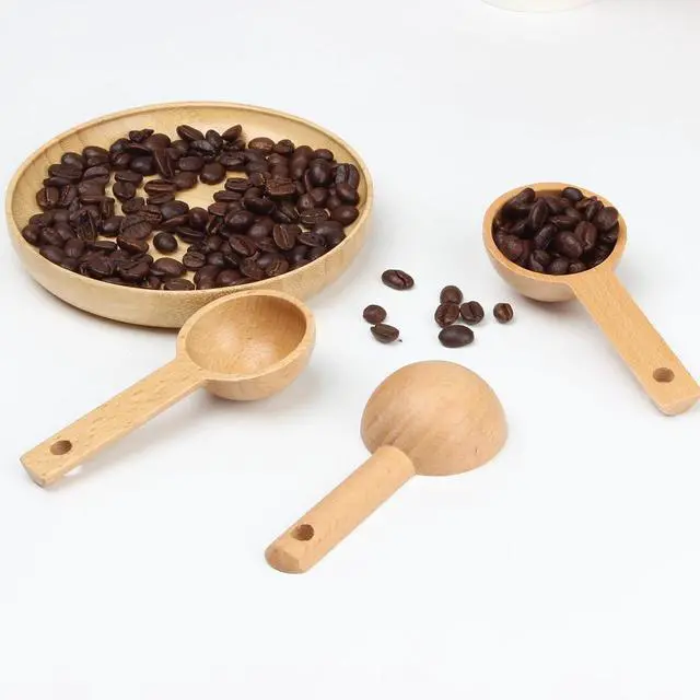 Alt view image 3 of 7 - 4 Pcs Wooden Coffee Spoon, 1 Tbsp Wood Measuring Spoons Utensils