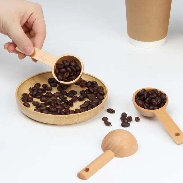 Alt view image 4 of 7 - 4 Pcs Wooden Coffee Spoon, 1 Tbsp Wood Measuring Spoons Utensils