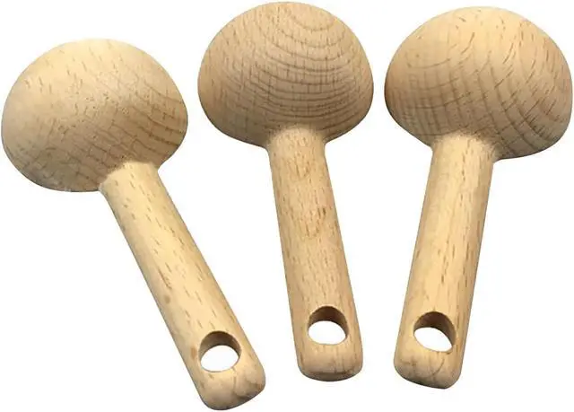 Alt view image 7 of 7 - 4 Pcs Wooden Coffee Spoon, 1 Tbsp Wood Measuring Spoons Utensils