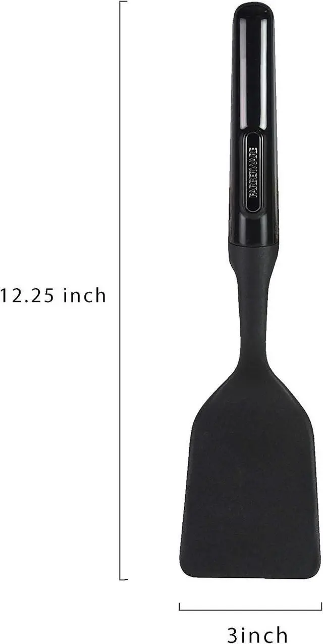 Alt view image 2 of 7 - Farberware Professional Heat Resistant Nylon Short Turner-Safe for Non-Stick Cookware, One Size, Black