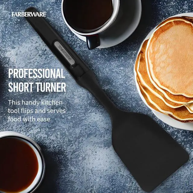 Alt view image 6 of 7 - Farberware Professional Heat Resistant Nylon Short Turner-Safe for Non-Stick Cookware, One Size, Black