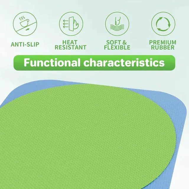 Alt view image 3 of 7 - Leezmark 6 Pcs Jar Opener, Rubber Jar Grippers Multi-function Silicone Jar Gripper Pads Bottle Lid Opener Jar Openers for Seniors with Arthritis Weak Hands (6 Colors)