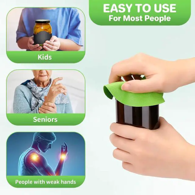 Alt view image 4 of 7 - Leezmark 6 Pcs Jar Opener, Rubber Jar Grippers Multi-function Silicone Jar Gripper Pads Bottle Lid Opener Jar Openers for Seniors with Arthritis Weak Hands (6 Colors)