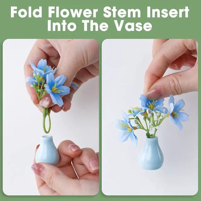 Alt view image 7 of 7 - Cute Mini Vase Magnets for Fridge, Funny Small Ceramic Vase Magnetics with Flowers, Tiny Flower Vase for Refrigerator, Kitchen, Office Decoration, Cute Plant Vase Gift for Family and Friends